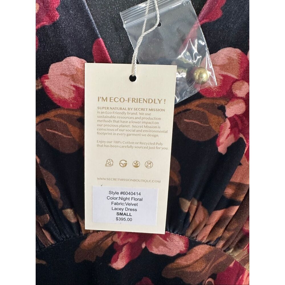 Super Natural by Secret Mission Kennedy Midi Dress Size S NWT - Picture 13 of 13